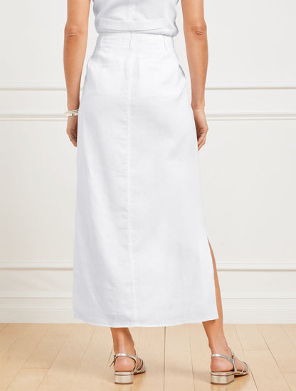 CLASSIC LINEN TROUSER SKIRT