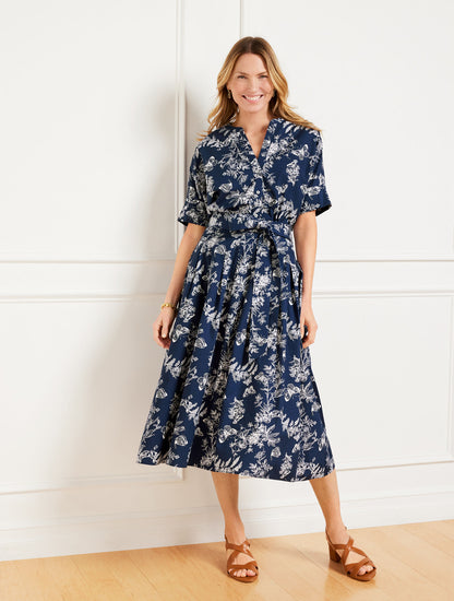 PIPER PLEATED SKIRT - PENCIL BUTTERFLY