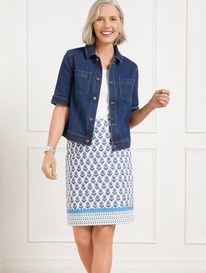 SHORT SLEEVE JEAN JACKET - ERICA WASH