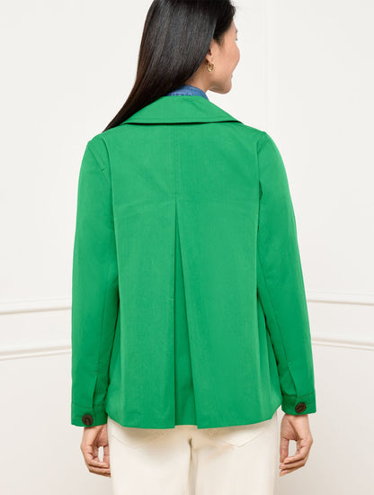 TWILL SHORT TRENCH COAT