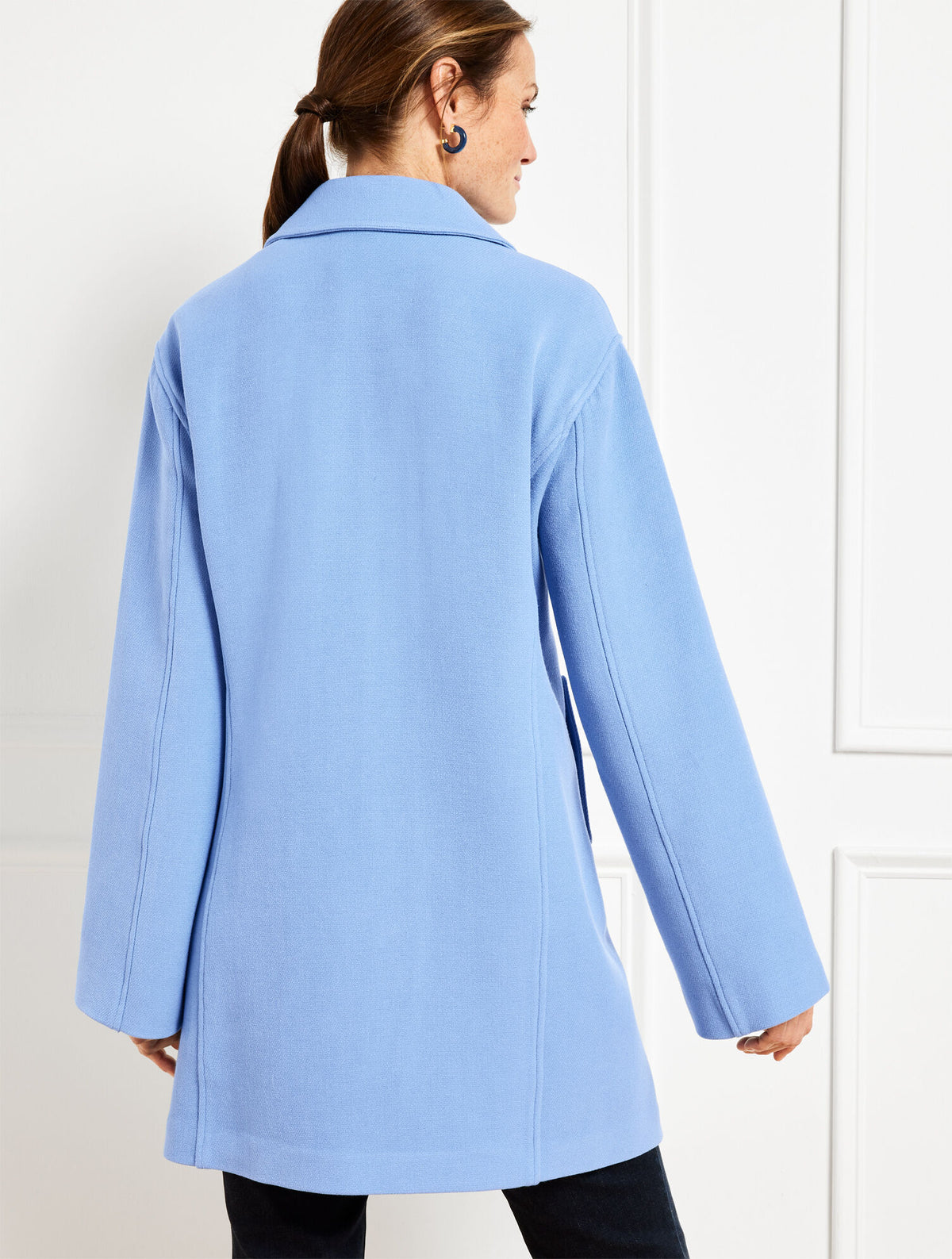 KNIT A-LINE COAT
