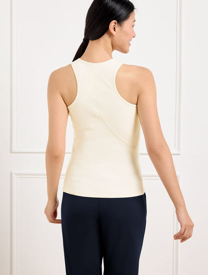 CONTOUR STRETCH RIBBED TANK