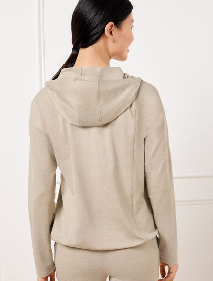 BUTTERY SOFT EASY KNIT BUNGEE HEM HOODIE