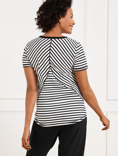SUPERSOFT JERSEY SHORT SLEEVE STRIPED TEE