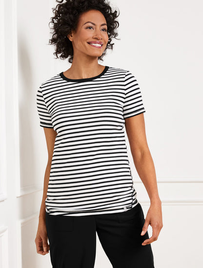 SUPERSOFT JERSEY SHORT SLEEVE STRIPED TEE