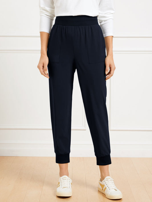 LIGHTWEIGHT WOVEN STRETCH JOGGERS