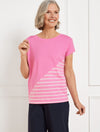 FUCHSIA PINK/WHITE