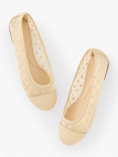 BLAIR MESH DOT BALLET FLATS