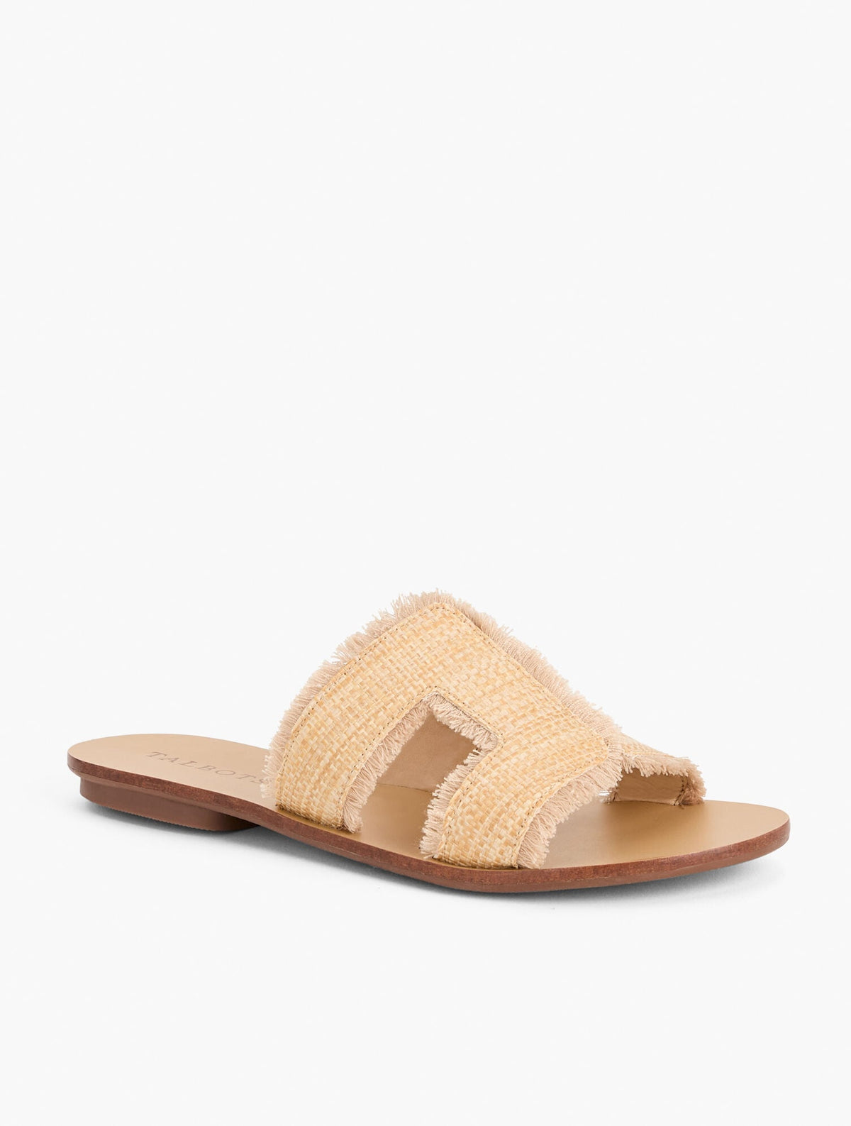 HANNAH FRAYED RAFFIA SLIDES