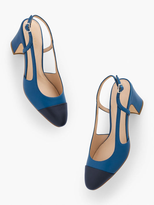 IRENE NAPPA SLINGBACK PUMPS