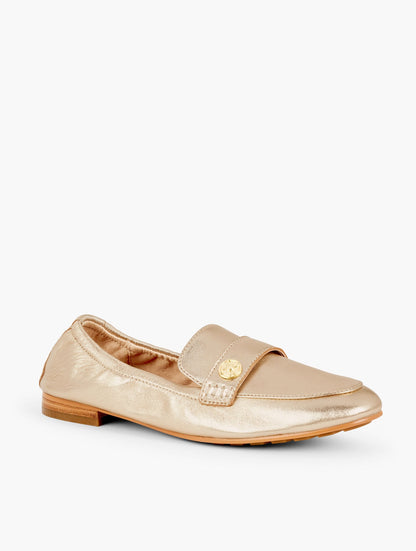 KATRINA SOFT SOLE METALLIC NAPPA LOAFERS