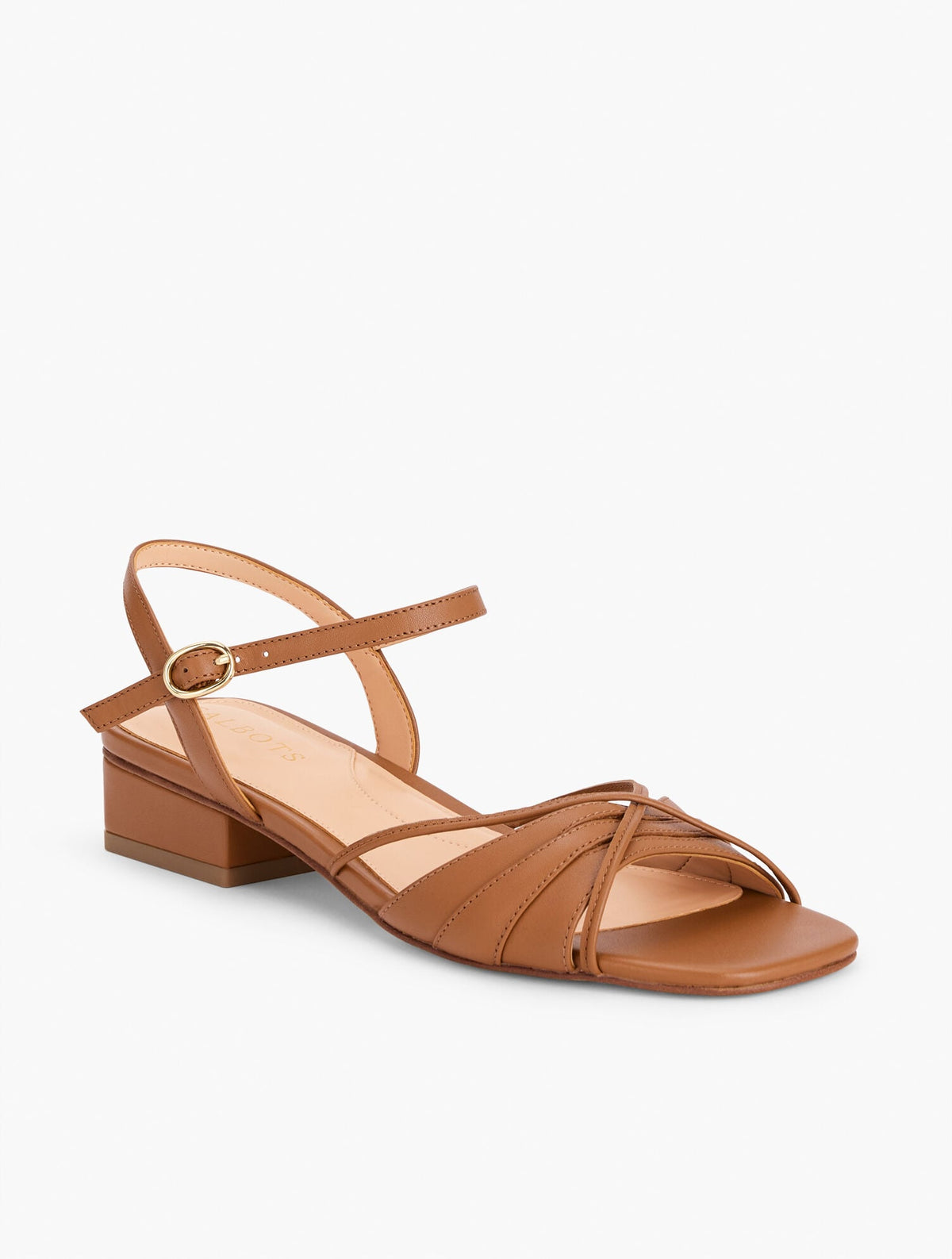 VIV STRAPPY NAPPA BLOCK HEEL SANDALS