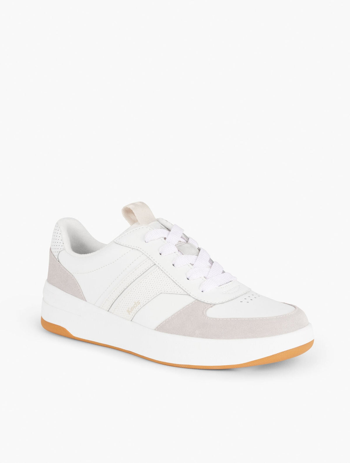 KEDS® COURT II LEATHER SUEDE SNEAKERS