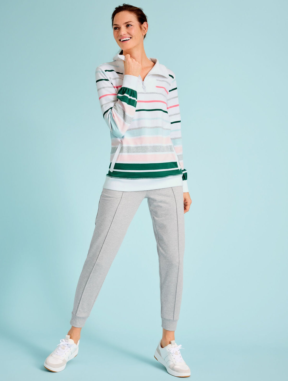 KEDS® COURT II LEATHER SUEDE SNEAKERS