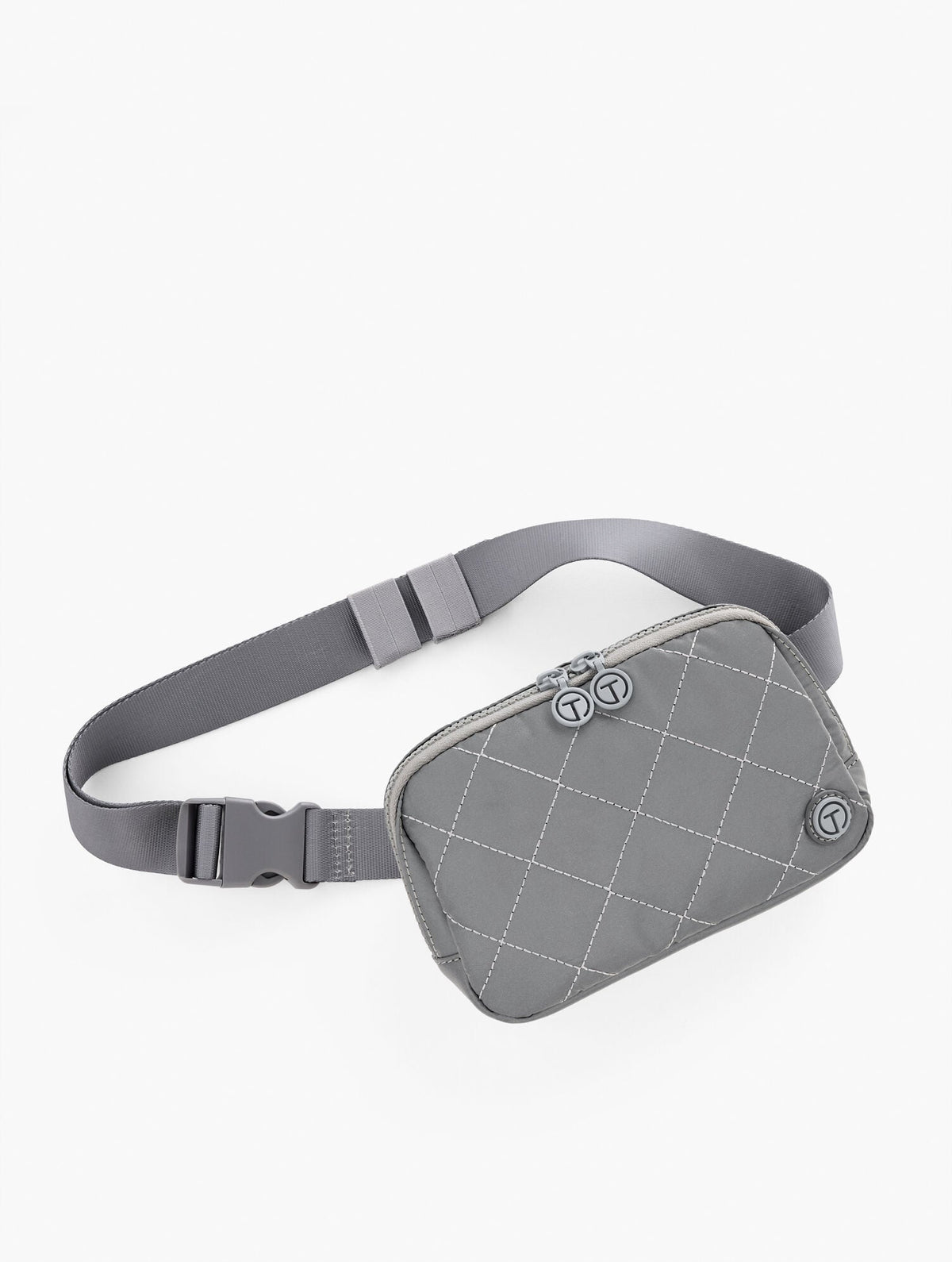 T BY TALBOTS QUILTED REFLECTIVE NYLON BELT BAG