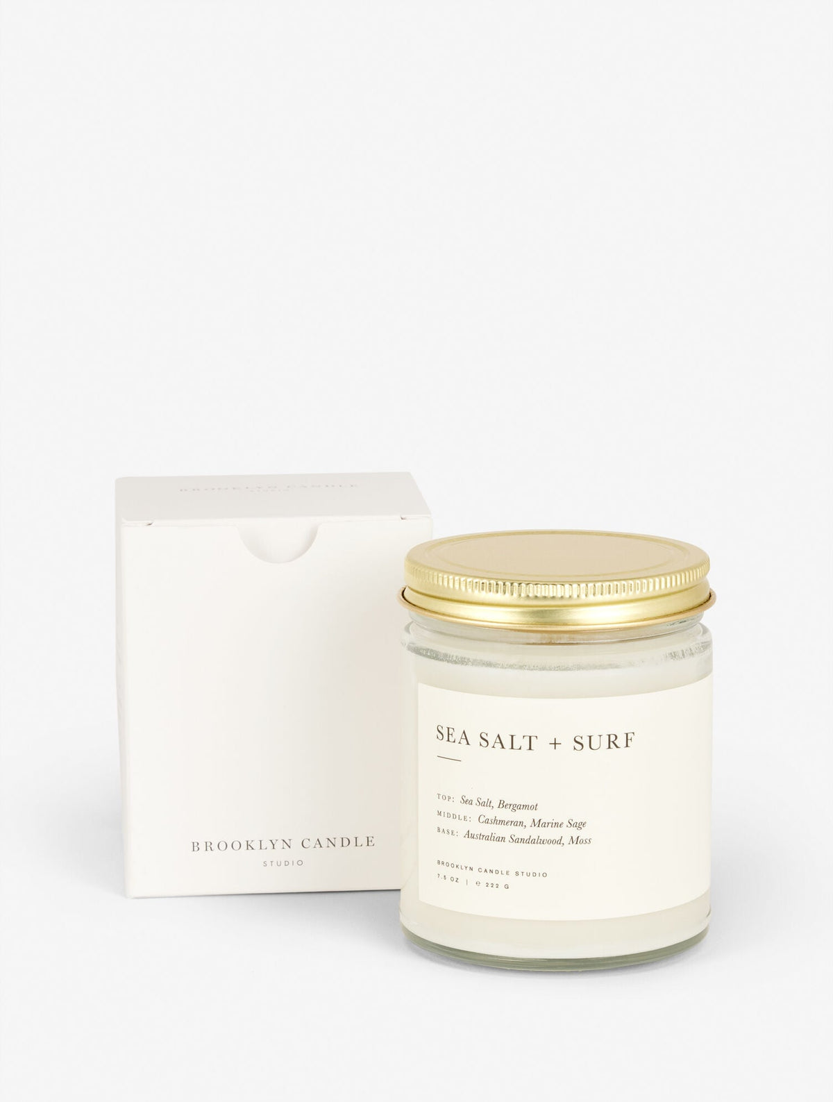 SEA SALT + SURF SCENTED CANDLE BY BROOKLYN CANDLE STUDIO