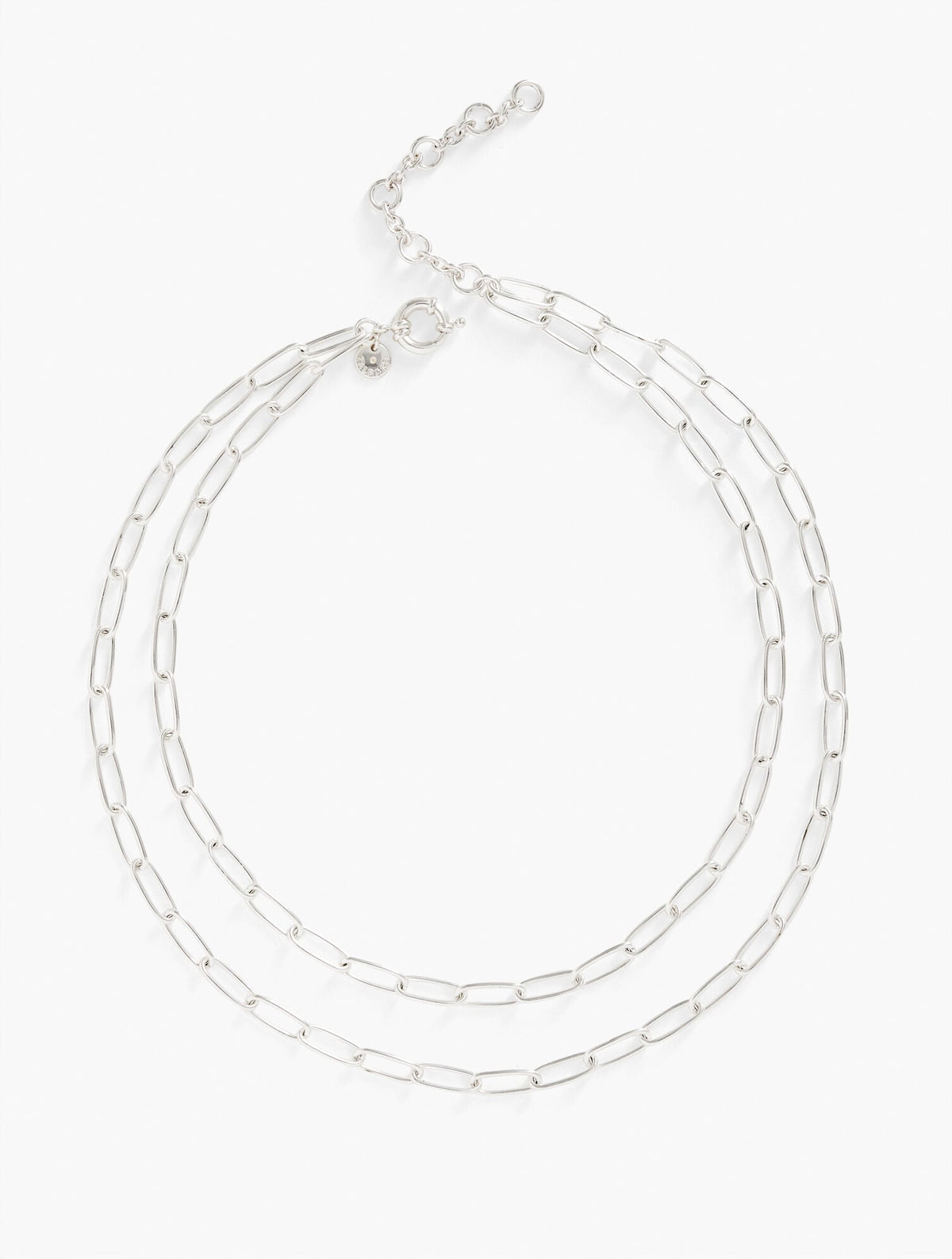 LAYERED PAPERCLIP LINK NECKLACE