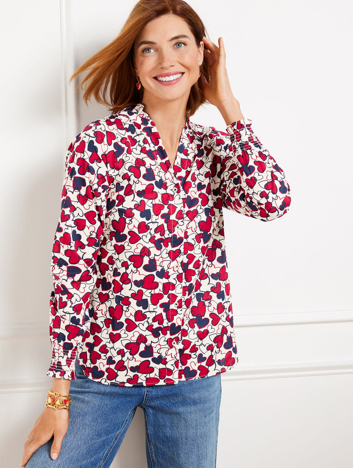 BUTTON FRONT TOP - ENTWINED HEARTS