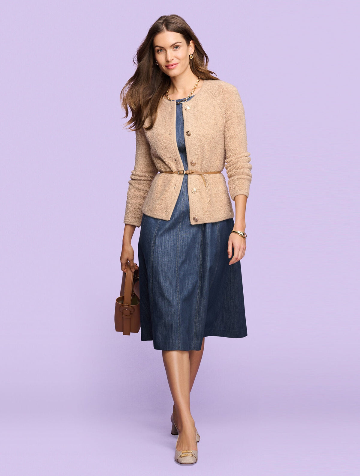 REFINED DENIM DRESS