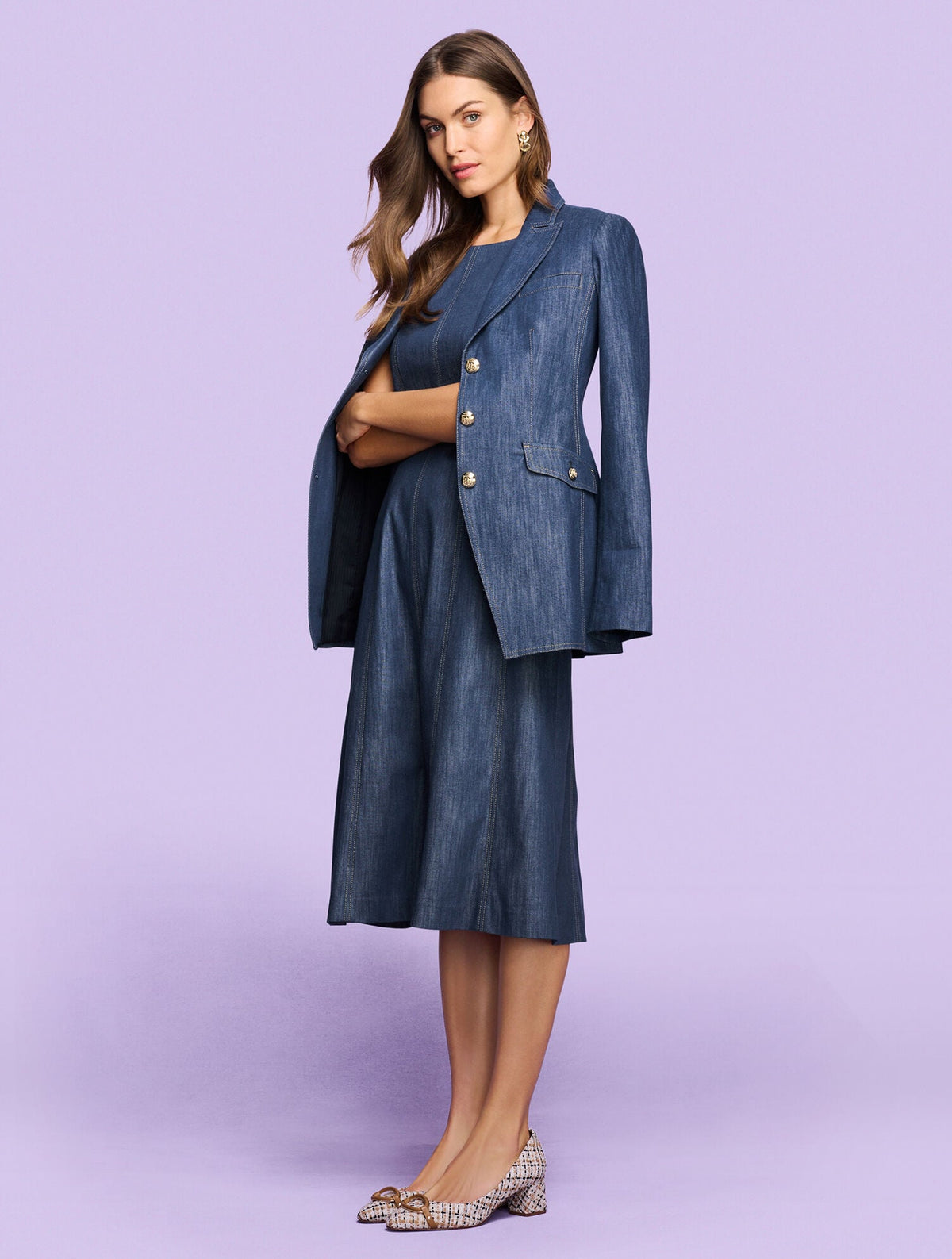REFINED DENIM DRESS