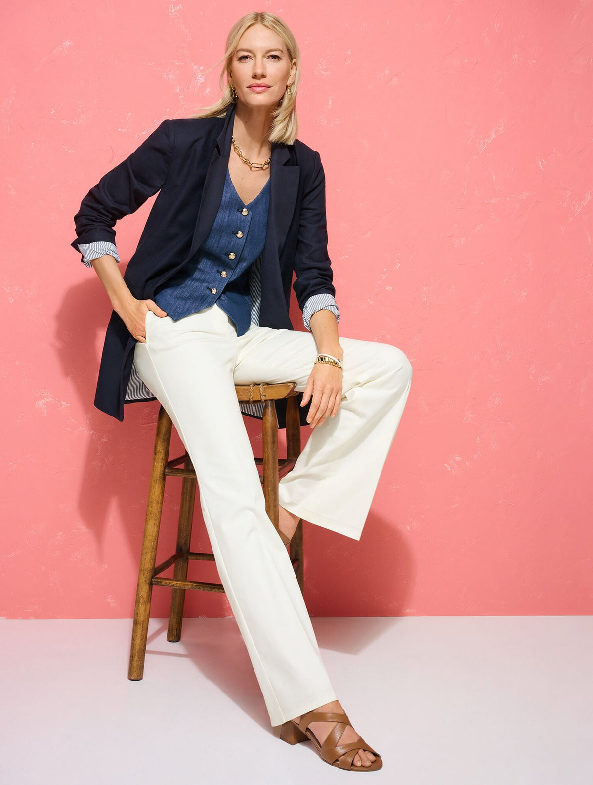 REFINED DENIM VEST