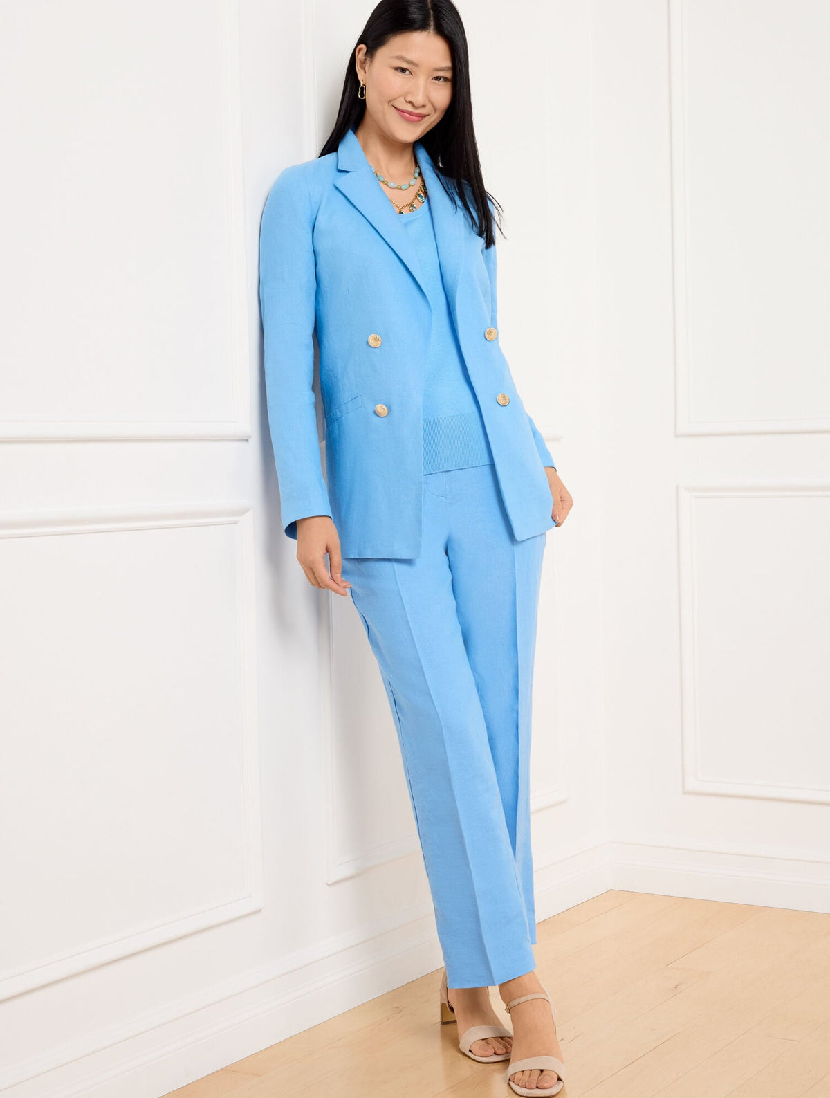 NO CLOSE LINEN BLAZER