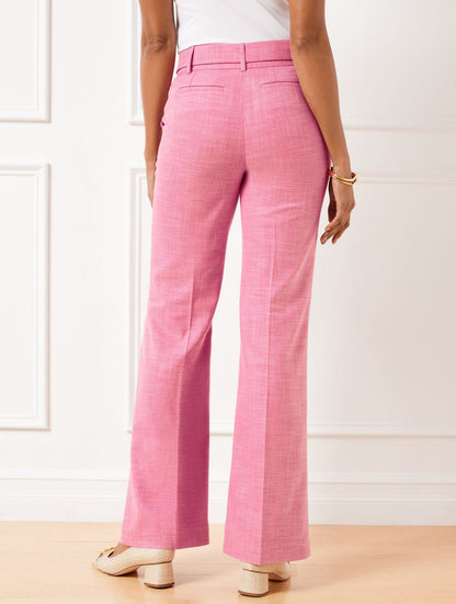 FLARE LEG TWILL PANTS