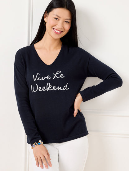 WEEKEND V-NECK PULLOVER