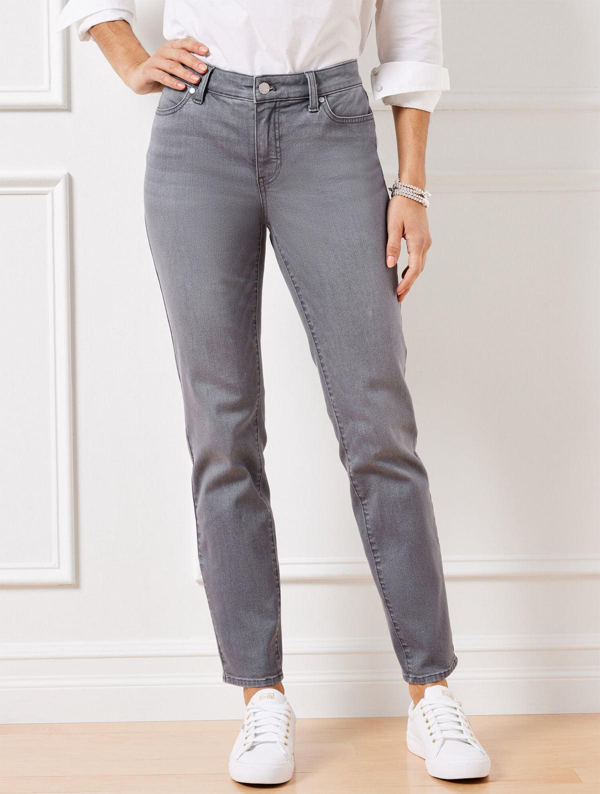 SLIM ANKLE JEANS - STANTON WASH