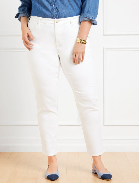 SLIM STRAIGHT ANKLE JEANS