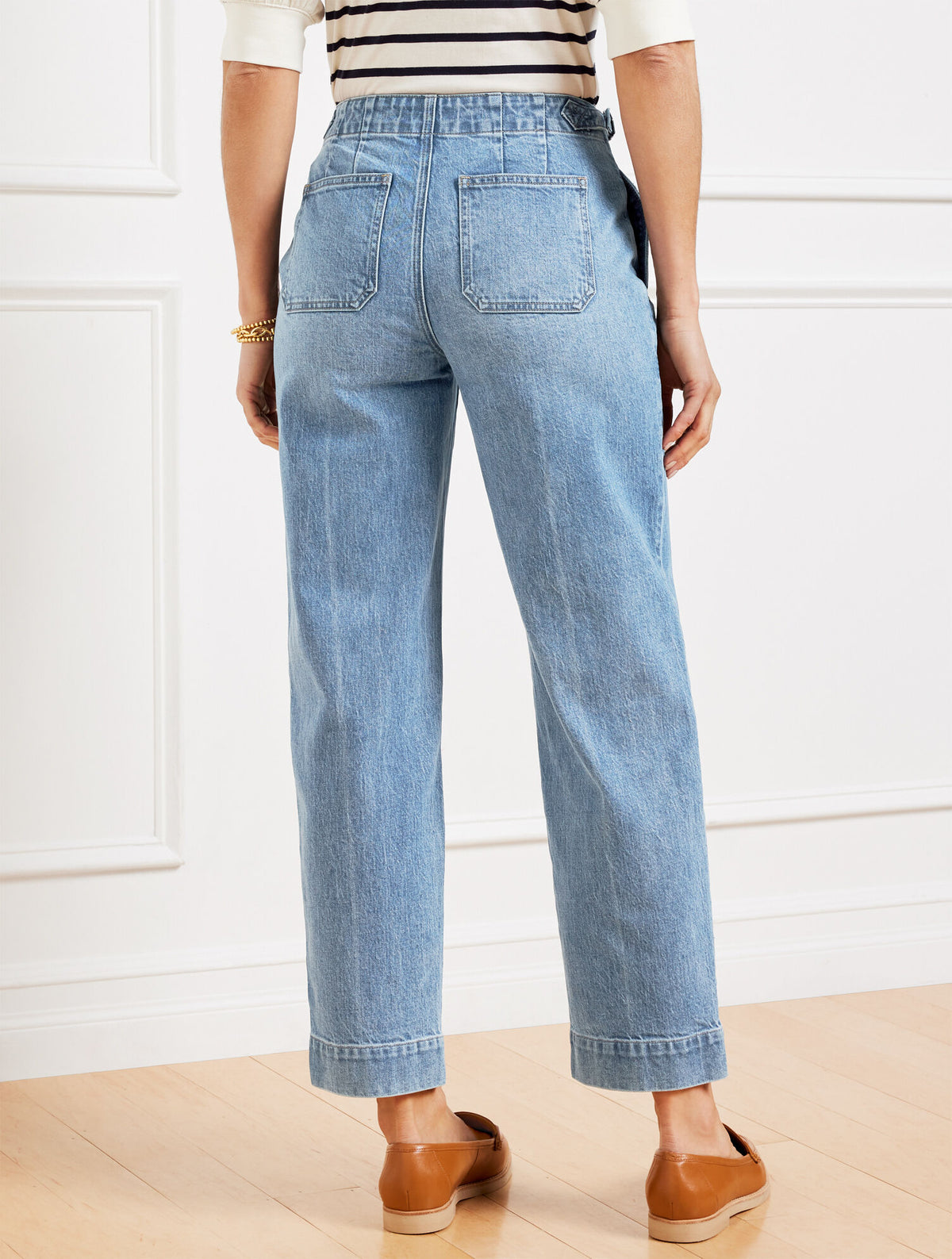 STRAIGHT ANKLE JEANS - BLAIRE WASH