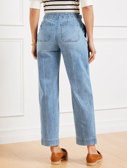 STRAIGHT ANKLE JEANS - BLAIRE WASH