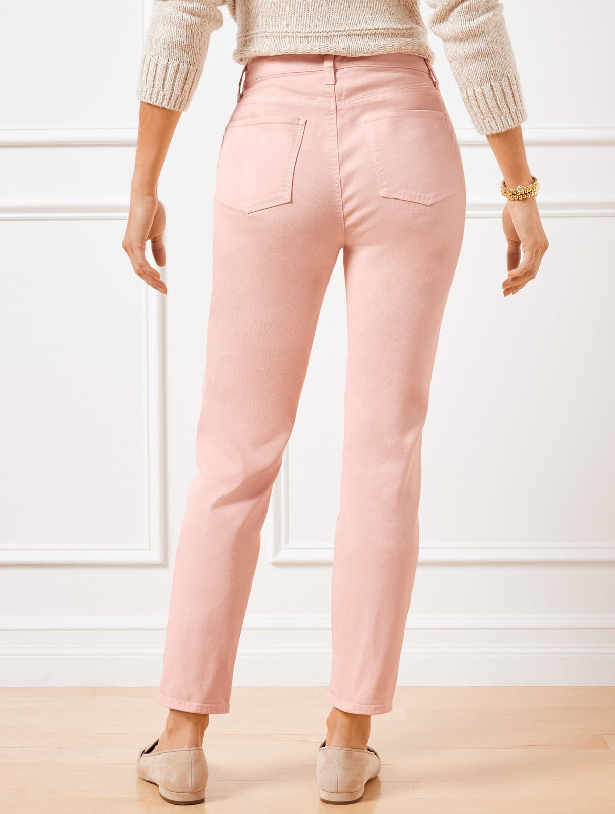 SLIM ANKLE JEANS - GARMENT DYE - CURVY FIT