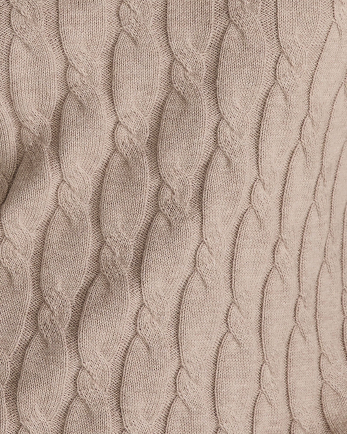 COTTON CASHMERE CABLE KNIT WIDE LEG PANTS