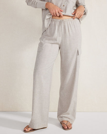 DRAPEY WOOL CARGO PANTS