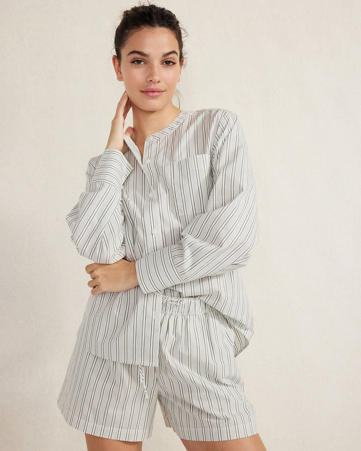 ORGANIC COTTON POPLIN SHORTS