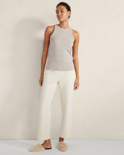 ORGANIC COTTON OTTOMAN RIB PANTS