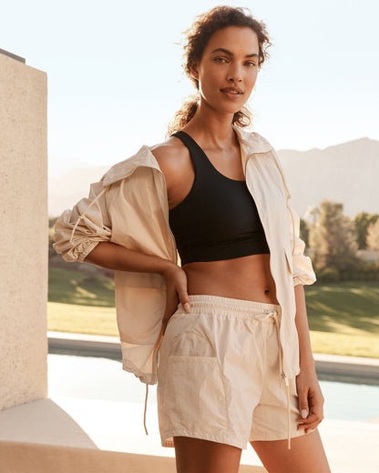 CRINKLE NYLON HIKING SHORTS