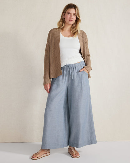 ORGANIC COTTON OPEN STITCH CARDIGAN