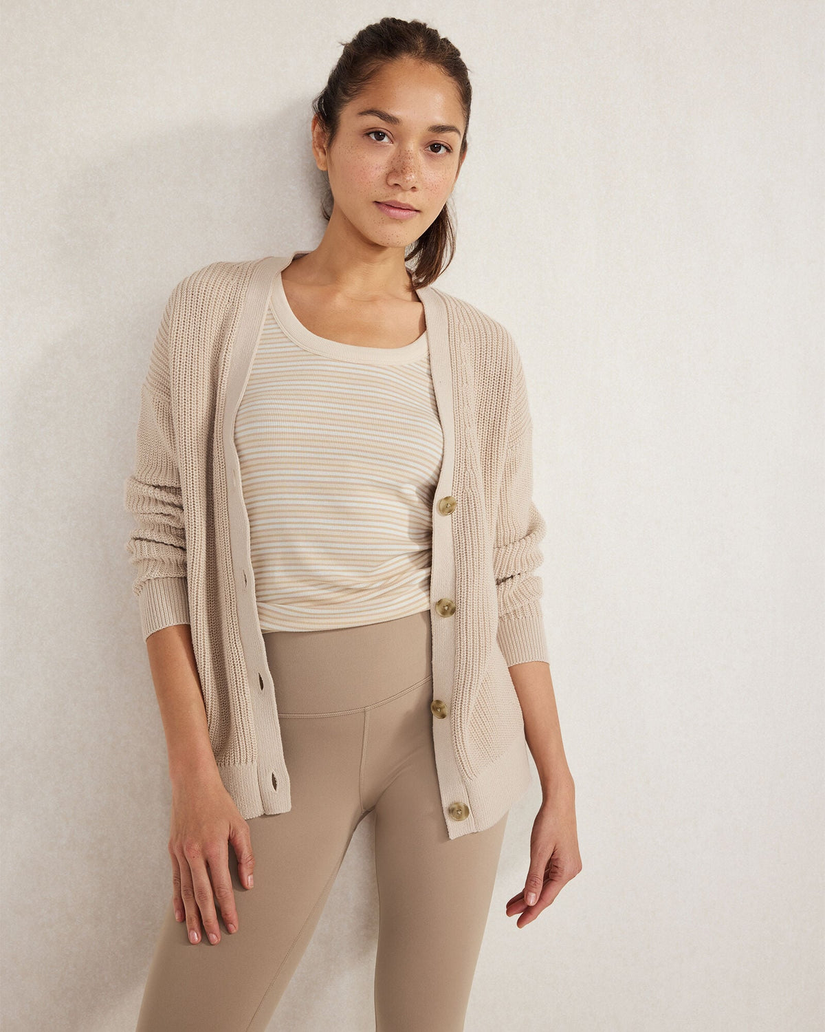 ORGANIC COTTON STRIPE SCOOP NECK TANK