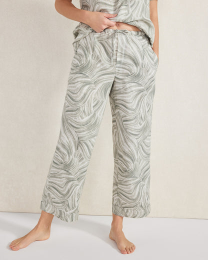 ORGANIC COTTON LINEN WATERCOLOR PAJAMA PANTS