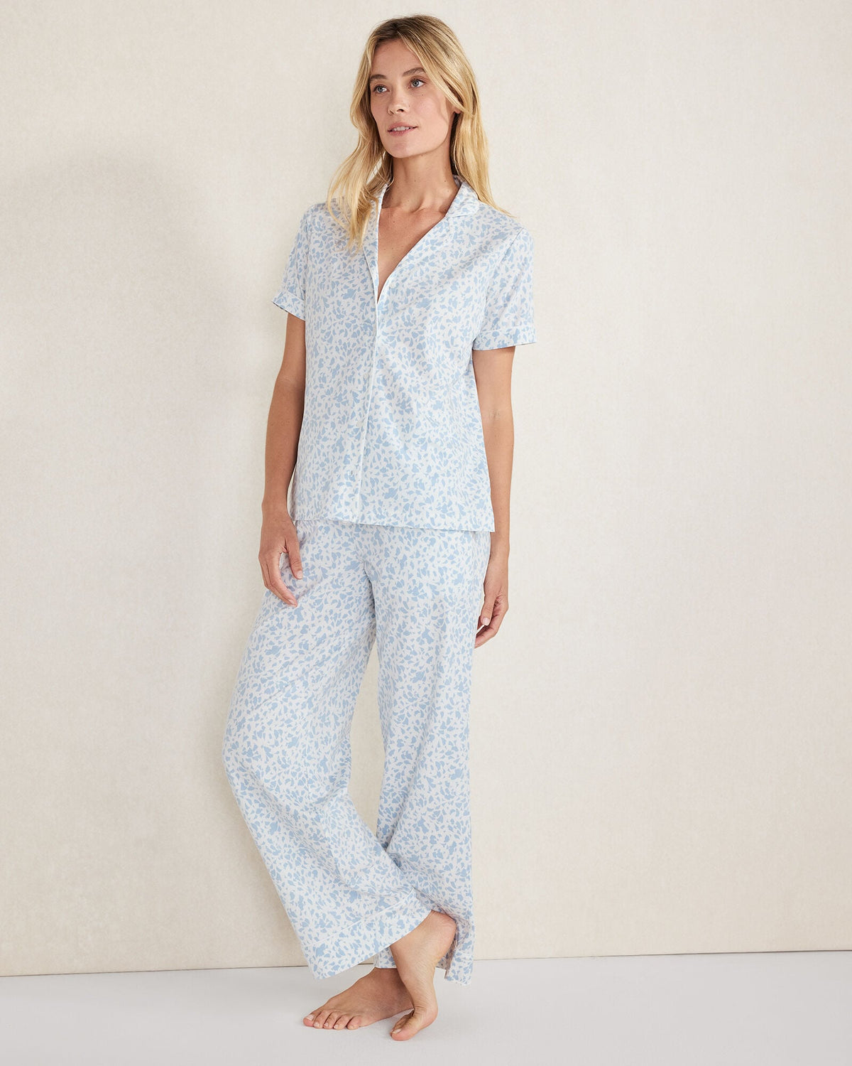 ORGANIC COTTON JERSEY MIRAGE PAJAMA SHIRT