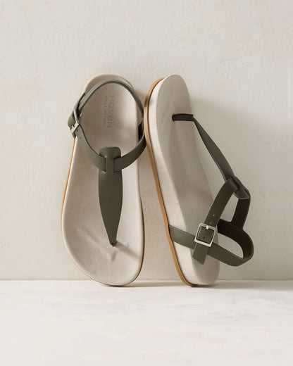 SUEDE THONG SANDALS