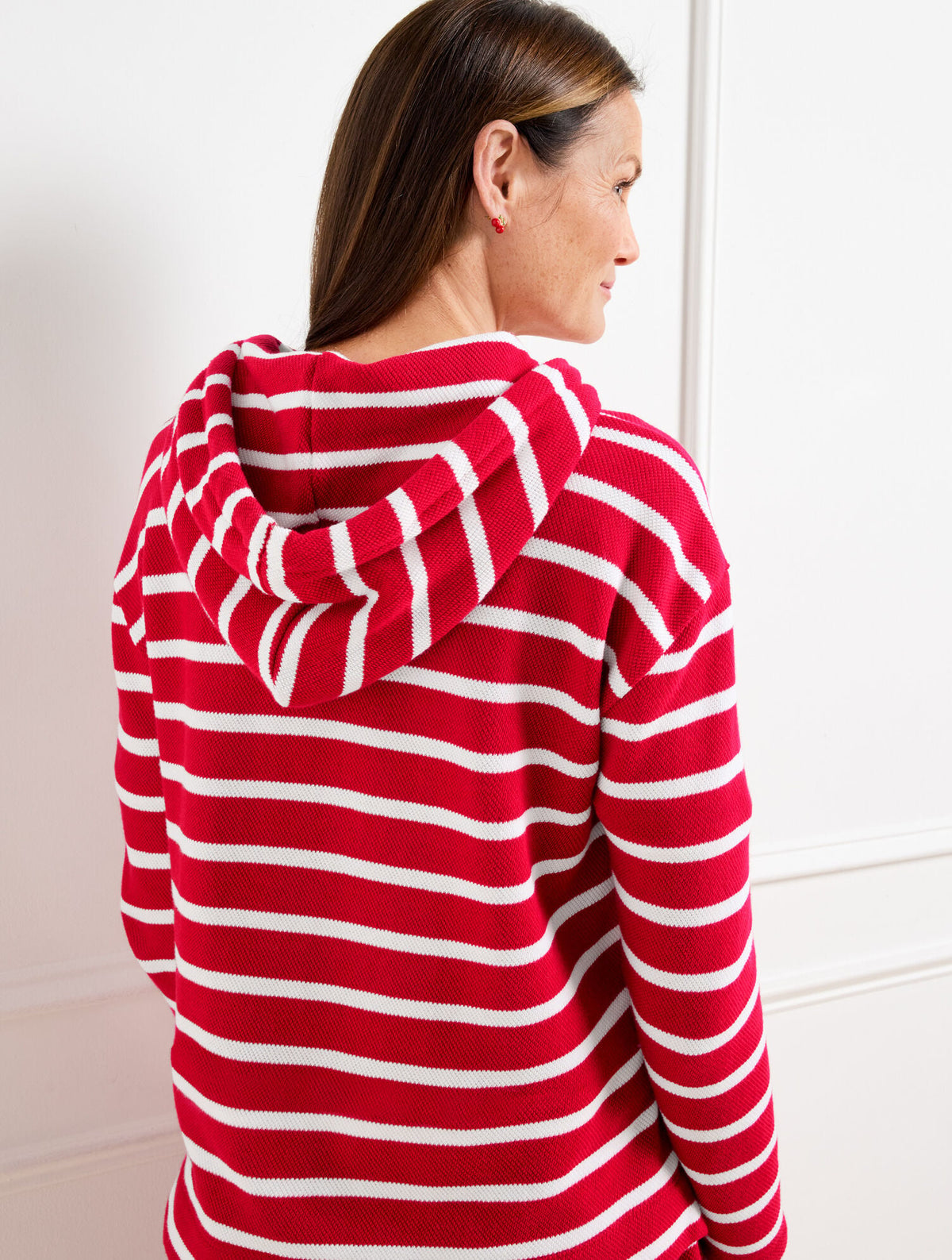 BEACH TERRY HOODIE - LUNA STRIPE