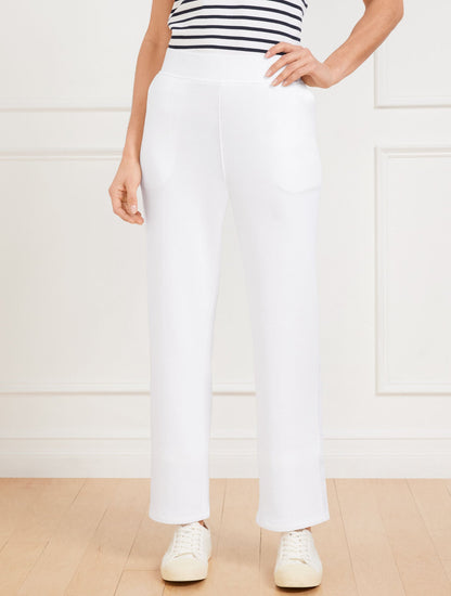 STRAIGHT LEG SEASIDE FRENCH TERRY PANTS