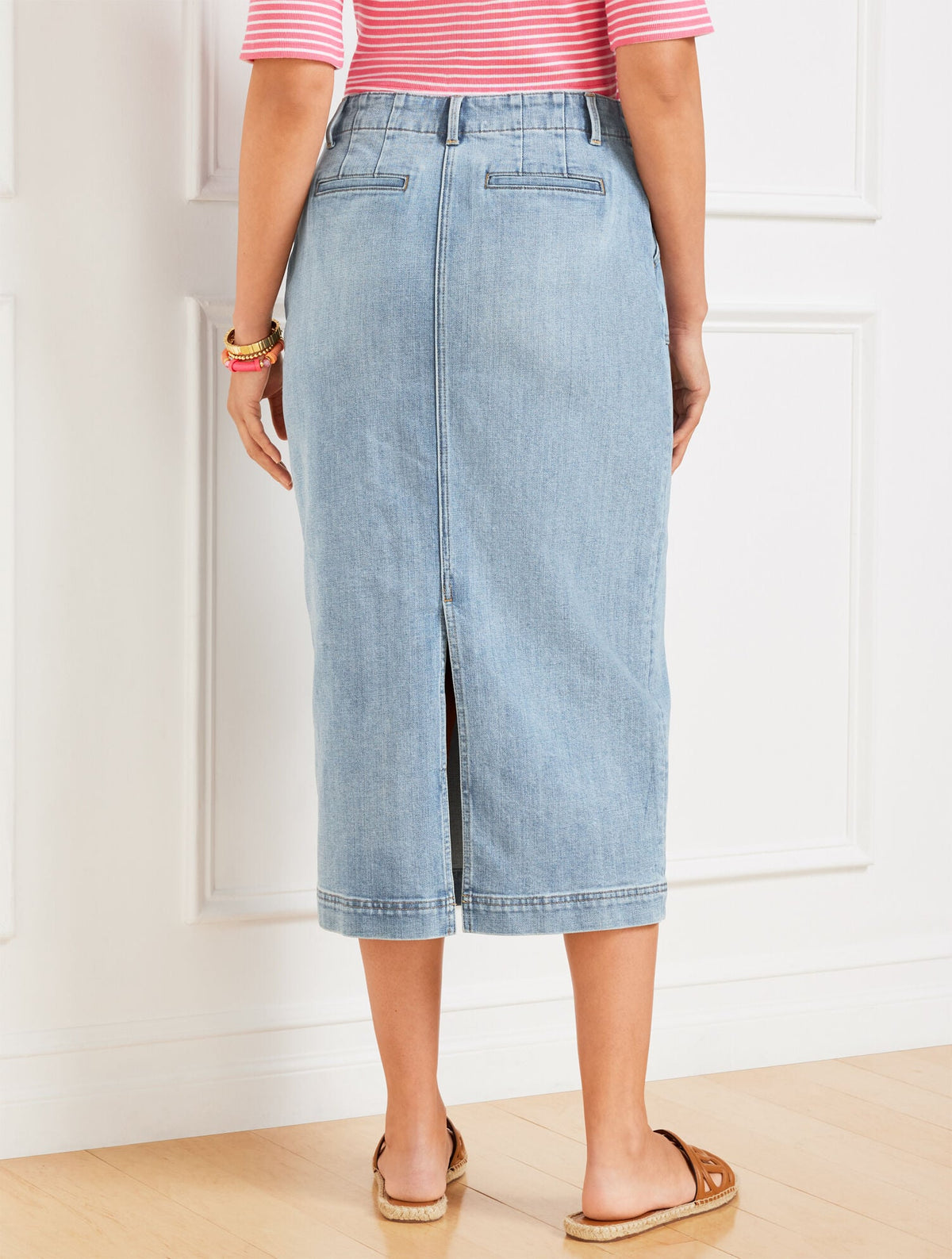 DENIM MIDI SKIRT - CORNELIA WASH