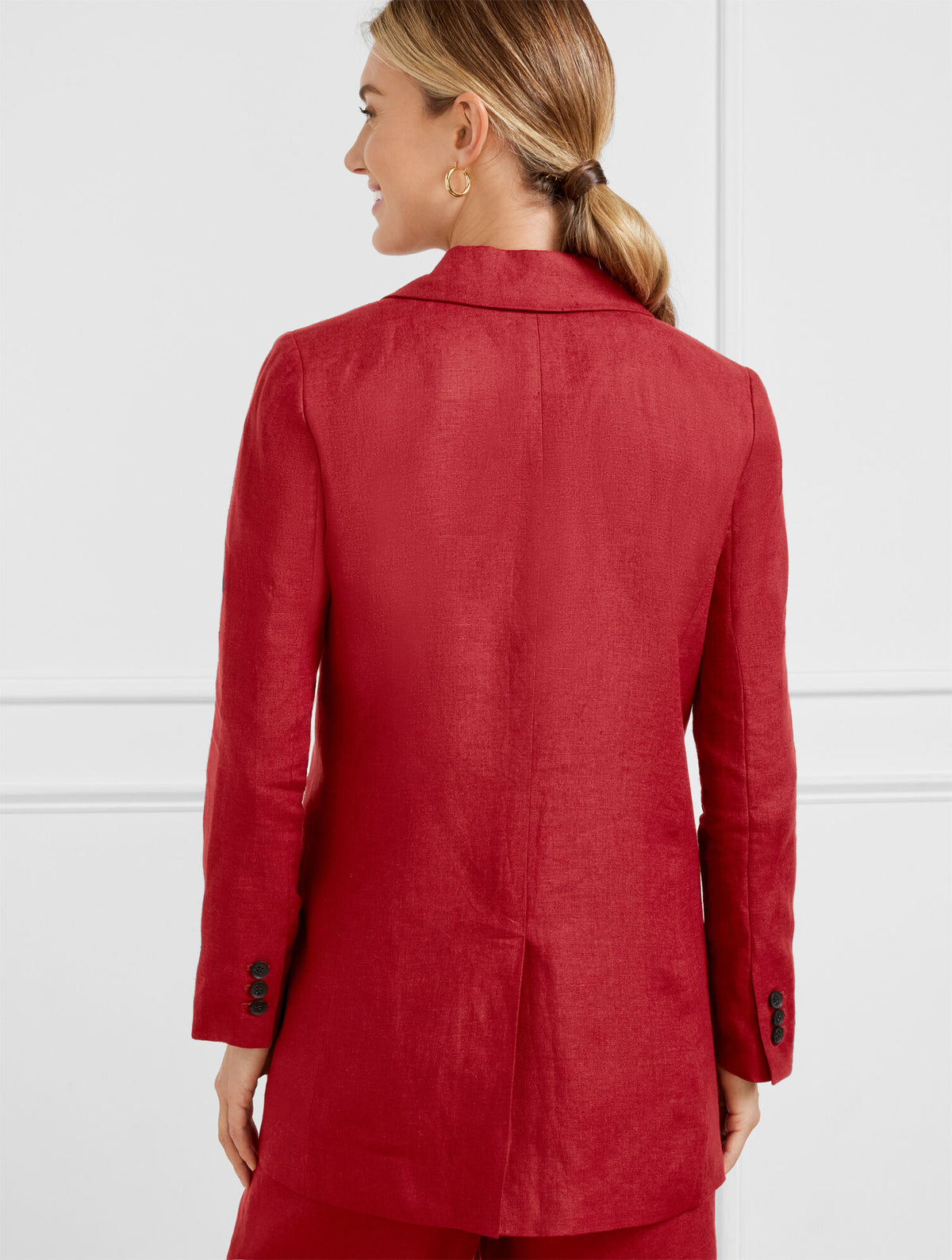 NO CLOSE LINEN BLAZER