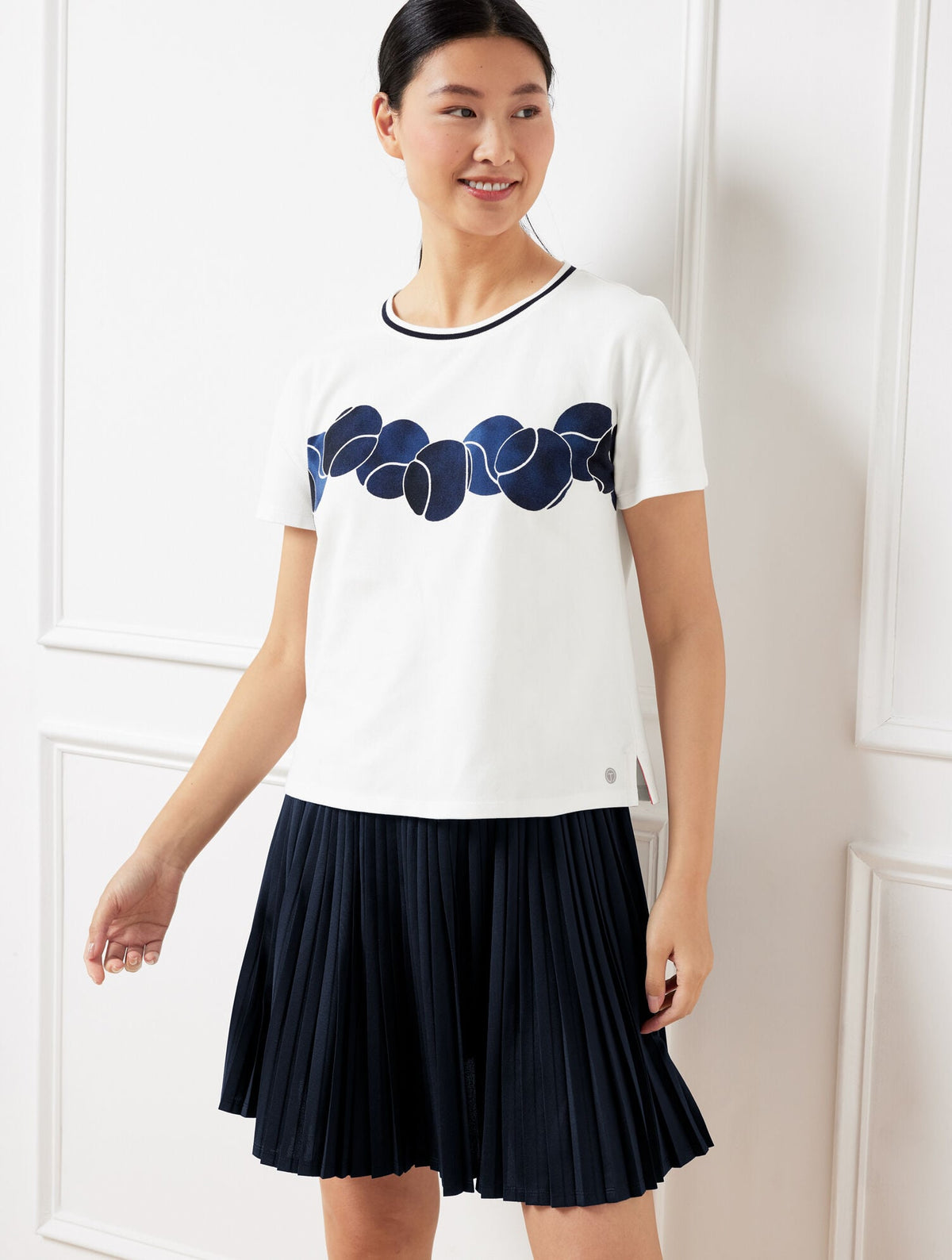 PIQUÉ OVERSIZED CREWNECK TEE - TENNIS BALL