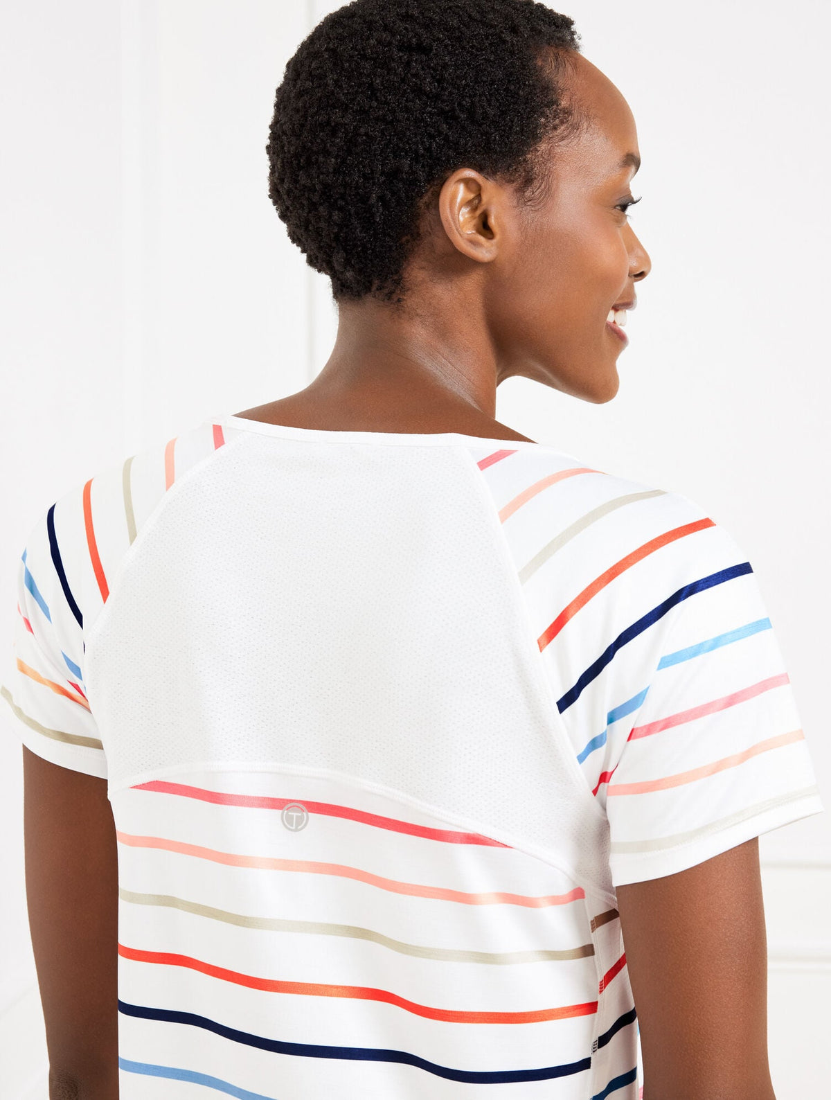 COOL SLUB ACTIVE SHORT SLEEVE TEE - MATCH STRIPE