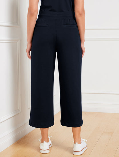 AIRKNIT STRETCH WIDE CROP PANTS